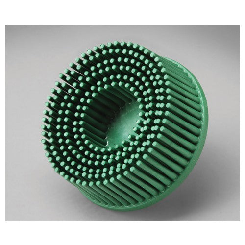 Scotch-Brite Roloc Bristle Disc RD-ZB 50 TR Green 1″ × 5/8″ - Exact Tooling