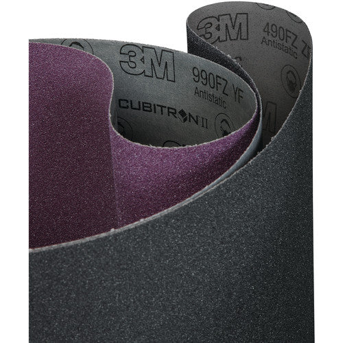 3M Cubitron II Cloth Belt 990FZ 60+ YF-weight 52″ × 103″ Film-lok Single-flex - Exact Tooling