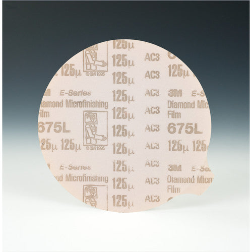 3M Diamond Microfinishing Film PSA Disc 675L 125 Mic 8″ x NH Die 800L - Exact Tooling