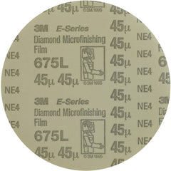 ‎3M Diamond Microfinishing Film PSA Disc 675L 74 Mic 9-1/2″ x NH - Exact Tooling