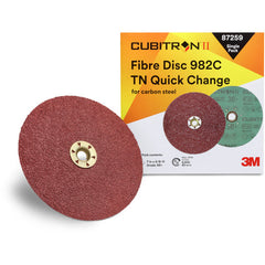 3M Cubitron II Fibre Disc 982C 87259 36+ TN Quick Change 7″ Die TN700BB Trial Pack - Exact Tooling