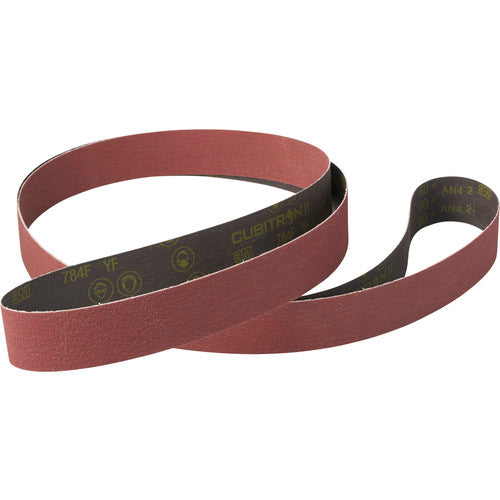 3M Cubitron ll Cloth Belt 784F 80+ YF-weight 19″ × 60″ Film-lok Single-flex - Exact Tooling