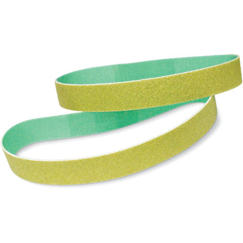 3M Diamond Cloth Belt 674W 120 Mesh Light Yellow 3/8″ × 12″ - Exact Tooling