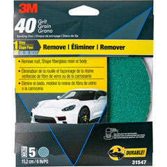 3M Green Corps Sanding Disc with Stikit Attachment 31547 6″ 40 Grit - Exact Tooling
