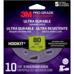 ‎3M Pro Grade Precision Ultra Durable Universal Hole Sanding Disc DUH580TRI-10I 5″ UH 80 - Exact Tooling