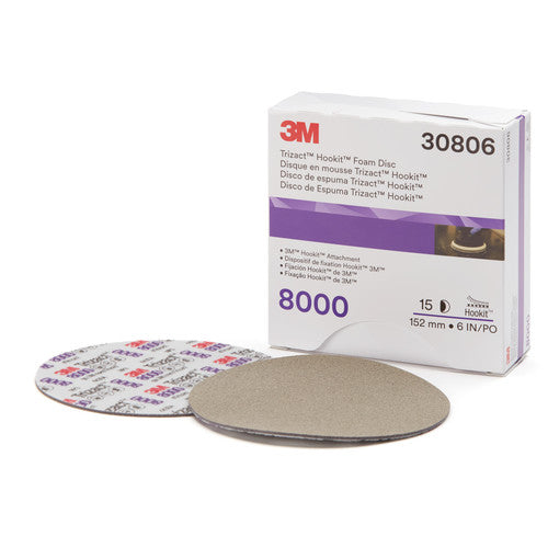 3M Trizact Hookit Foam Disc 30806 6″ 8000 - Exact Tooling
