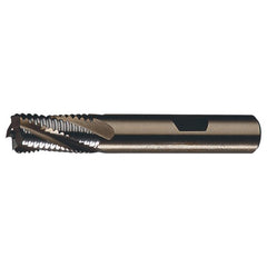 ‎5/8″ × 5/8″ × 2-1/2″ × 4-5/8″ RHS / RHC HSS-E (PM) Powder Metal Course Profile Roughing End Mill - MF SE NCC - Bright - Exact Tooling