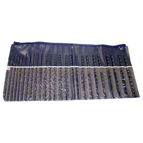 ‎1/8-1/2 RHS / RHC HSS 118 Degree Notched Point Heavy Duty Extra Long Drill Set - Steam Oxide - Exact Tooling