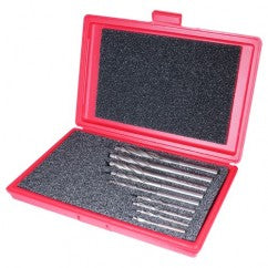 9 Piece HSS Straight Shank 3-Flute Capscrew Counterbore Set- Bright - Includes: 6, 8, 10, 12, 16, 20, 24, 28, 32mm - Exact Tooling