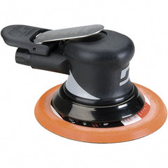 Dynabrade - 12,000 OPM, 18 CFM Air Consumption, Palm Air Orbital Sander - Round Pad, 1/4 NPT Inlet - Exact Tooling