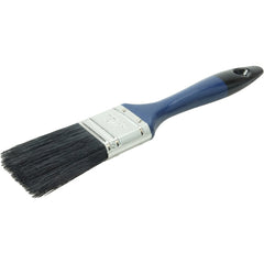 1-1/2″ Varnish Brush, Black China Bristle Fill, 2-1/4″ Trim Length, Blue Foam Handle - Exact Tooling