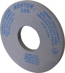Norton - 14" Diam x 5" Hole x 1" Thick, J Hardness, 46 Grit Surface Grinding Wheel - Aluminum Oxide, Type 1, Coarse Grade, 1,800 Max RPM, Vitrified Bond, No Recess - Exact Tooling