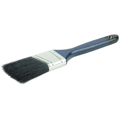 2″ Angled Sash Brush, Black China Bristle, 2-1/4″ Trim Length, Blue Foam Handle - Exact Tooling