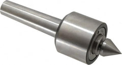Riten - MT4 Taper Shank, 2-7/8" Head Diam Live Center - 5,500 Max RPM, 3-5/16" Head Length, 1-1/4" Point Diam, 1/4" Point Len, 550 Lb Max Workpc, 2-15/16" OAL, Male Point - Exact Tooling