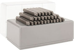 C.H. Hanson - 27 Piece, 3/32" Character Steel Stamp Set - Letters, Reverse - Exact Tooling