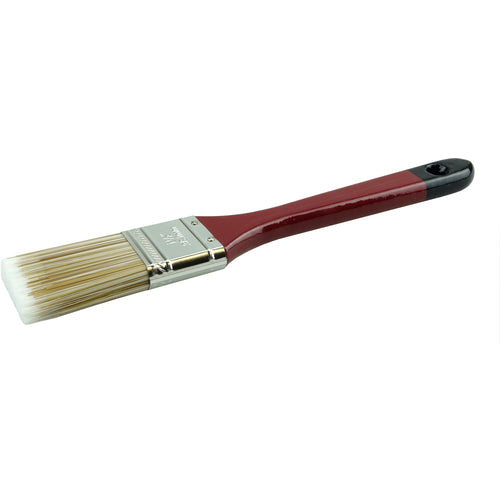 1-1/2″ Flat Sash Brush, Poly/Nylon Fill, 2-1/4″ Trim Length, Red Foam Handle - Exact Tooling
