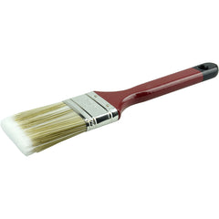 2″ Flat Sash Brush, Poly/Nylon Fill, 2-1/2″ Trim Length, Red Foam Handle - Exact Tooling