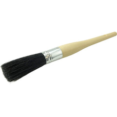 #8 15/16″ Oval Sash Brush, Black China Bristle, 3″ Trim Length, Plain Foam Handle - Exact Tooling