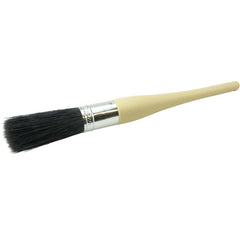 #101-1/16″ Oval Sash Brush, Black China Bristle, 3″ Trim Length, Plain Foam Handle - Exact Tooling