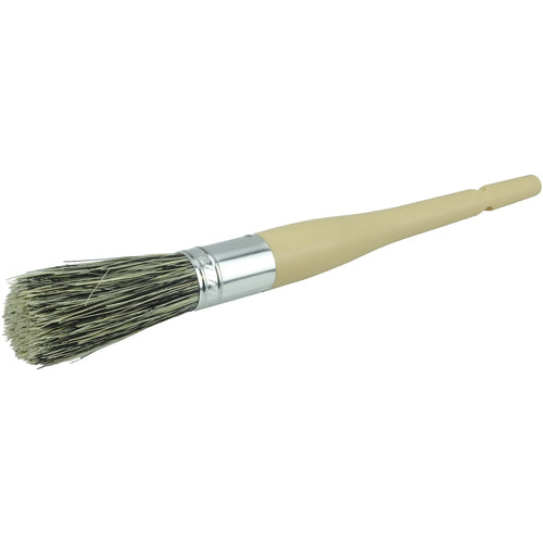 1″ Parts Cleaning Brush, Tampico Fill, 2-3/4″ Trim Length, Plain Foam Round Sash Handle - Exact Tooling
