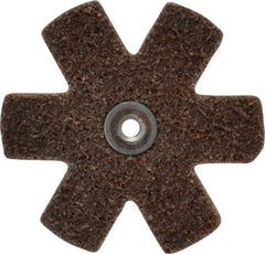 Superior Abrasives - 3" Diam Nonwoven Sanding Star - Coarse Grade, Eyelet, 8,000 RPM - Exact Tooling