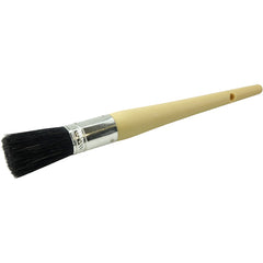 #6 13/16″ Oval Sash Brush, Black China Bristle, 2″ Trim Length, Plain Foam Handle - Exact Tooling
