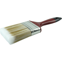 3″ Varnish Brush, Poly/Nylon Fill, 3″ Trim Length, Red Foam Handle - Exact Tooling