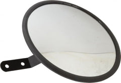 PRO-SAFE - Indoor & Outdoor Round Vehicle/Utility Safety, Traffic & Inspection Mirrors - Glass Lens, 8" Diam - Exact Tooling