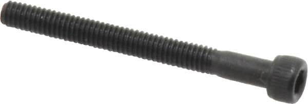Value Collection - #3-56 UNF Hex Socket Drive, Socket Cap Screw - Alloy Steel, Black Oxide Finish, Partially Threaded, 1" Length Under Head - Exact Tooling