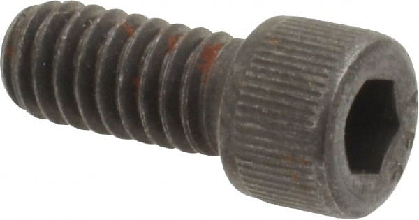 Value Collection - #12-24 UNC Hex Socket Drive, Socket Cap Screw - Alloy Steel, Black Oxide Finish, Fully Threaded, 1/2" Length Under Head - Exact Tooling