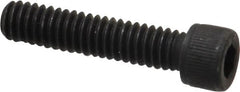 Value Collection - #12-24 UNC Hex Socket Drive, Socket Cap Screw - Alloy Steel, Black Oxide Finish, Fully Threaded, 1" Length Under Head - Exact Tooling