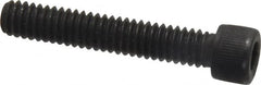 Value Collection - #12-24 UNC Hex Socket Drive, Socket Cap Screw - Alloy Steel, Black Oxide Finish, Fully Threaded, 1-1/4" Length Under Head - Exact Tooling