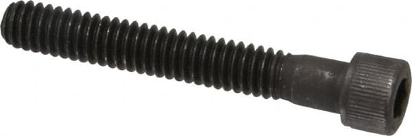 Value Collection - #12-24 UNC Hex Socket Drive, Socket Cap Screw - Alloy Steel, Black Oxide Finish, Partially Threaded, 1-1/2" Length Under Head - Exact Tooling