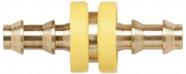 Coilhose Pneumatics - 1/2" ID Barbed Push On Splicer - Brass - Exact Tooling