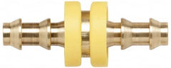 Coilhose Pneumatics - 3/8" ID Barbed Push On Splicer - Brass - Exact Tooling
