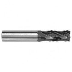 3/8" Dia. - 2-1/2" OAL - Bright CBD - Square End Roughing End Mill - 4 FL - Exact Tooling