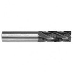 1/4" Dia. - 2-1/2" OAL - Bright CBD - Square End Roughing End Mill - 4 FL - Exact Tooling