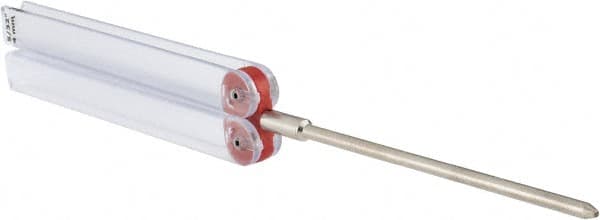 DMT - 9-1/2" OAL Fine Round Chainsaw File Diamond File - 5/32" Wide x 5/32" Thick, 3-3/4 LOC, Red, 600 Grit - Exact Tooling