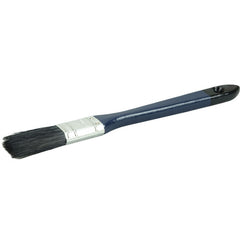 1″ Flat Sash Brush, Black China Bristle, 2″ Trim Length, Blue Foam Handle - Exact Tooling
