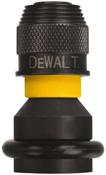 DeWALT - 1/2" Square Size Square to Hex Adapter - 1/4" Square Female Drive, 3" OAL - Exact Tooling