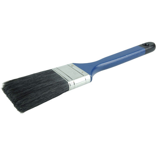2″ Flat Sash Brush, Black China Bristle, 3″ Trim Length, Blue Foam Handle - Exact Tooling