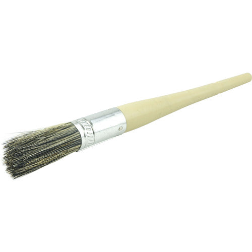#4 11/16″ Round Sash Brush, Grey Bristle Fill, 2″ Trim Length, Plain Foam Handle - Exact Tooling