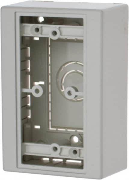 Hubbell Wiring Device-Kellems - 3-1/4 Inch Long x 1.78 Inch Wide x 4.9 Inch High, Rectangular Raceway Box - White, For Use with Nonmetallic PlugTrak, PL1 LANTrak , PP1 PremiseTrak, PW2 WallTrak Latching Raceways - Exact Tooling