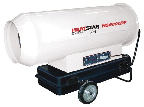 Heatstar - 610,000 BTU Rating, Diesel Forced Air Heater - 14,250 Sq Ft Max Heating Area, 35.6 Gal Capacity, Fuel with Diesel, Kerosene, JP-8 & Jet8 - Exact Tooling