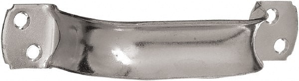 National Mfg. - 8-1/2" Long x 6.75" Wide, Steel Extra Heavy Duty Door Pull - Zinc Plated, 1-3/8" Grip Length - Exact Tooling