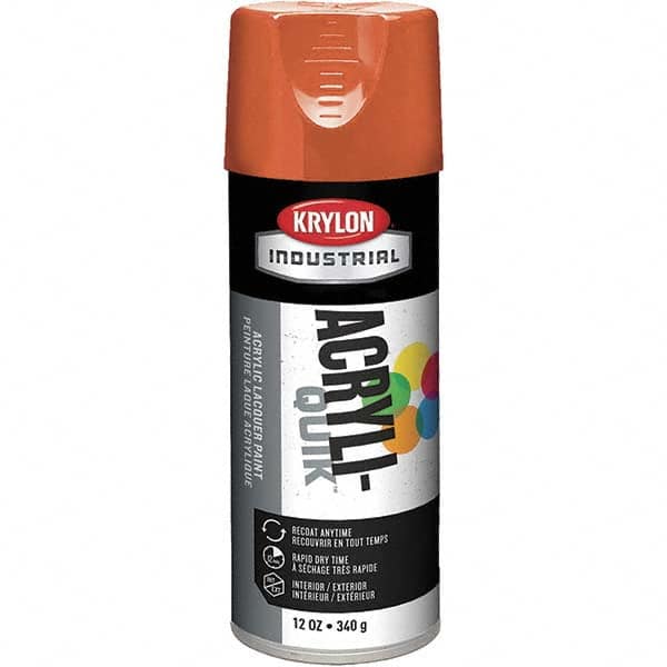 Krylon - Pumpkin Orange, Gloss, Aerosol Spray Paint - 15 to 20 Sq Ft per Can, 12 oz Container - Exact Tooling