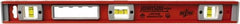 Johnson Level & Tool - Magnetic 24" Long 3 Vial I-Beam Level - Aluminum, Black, 2 Plumb & 1 Level Vials - Exact Tooling