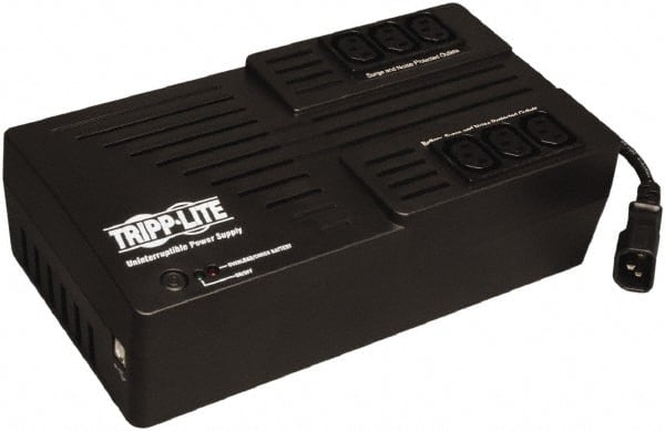 Tripp-Lite - 15 Amp, 550 VA, Tower Mount Line Interactive Backup Uninterruptible Power Supply - Backup 2 min with Full Load & 5-1/2 min with Half Load, 230 Volt Input & Output, 300 Watt Output, 1 Phases, 8 Outlets - Exact Tooling