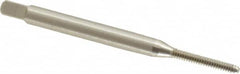 Cleveland - #2-56 UNC 2B 2 Flute Bright Finish High Speed Steel Straight Flute Standard Hand Tap - Bottoming, Right Hand Thread, 44.45mm OAL, 0.44" Thread Length, H2 Limit, Oversize - Exact Tooling