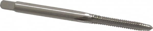 Cleveland - #4-40 UNC 2B/3B 3 Flute Bright Finish High Speed Steel Straight Flute Standard Hand Tap - Plug, Right Hand Thread, 1-7/8" OAL, 0.31" Thread Length, H2 Limit, Oversize - Exact Tooling